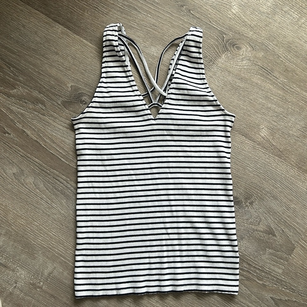Express striped tank top